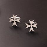 1Pair  Stainless Steel Cufflinks Men  Cuff ButtonLion Eagle Cross Sikh Symbol  For Wedding Shirt Badge Pin Business Shirt Cuffli