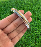 Sikh Kara Stainless Steel Thick Bracelet Brass Smooth Kada Singh Kaur Khalsa Kakaar Punjabi Sikhism Bangle Karra One Edge DD54