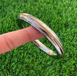 Sikh Kara Stainless Steel Thick Bracelet Brass Smooth Kada Singh Kaur Khalsa Kakaar Punjabi Sikhism Bangle Karra One Edge DD54