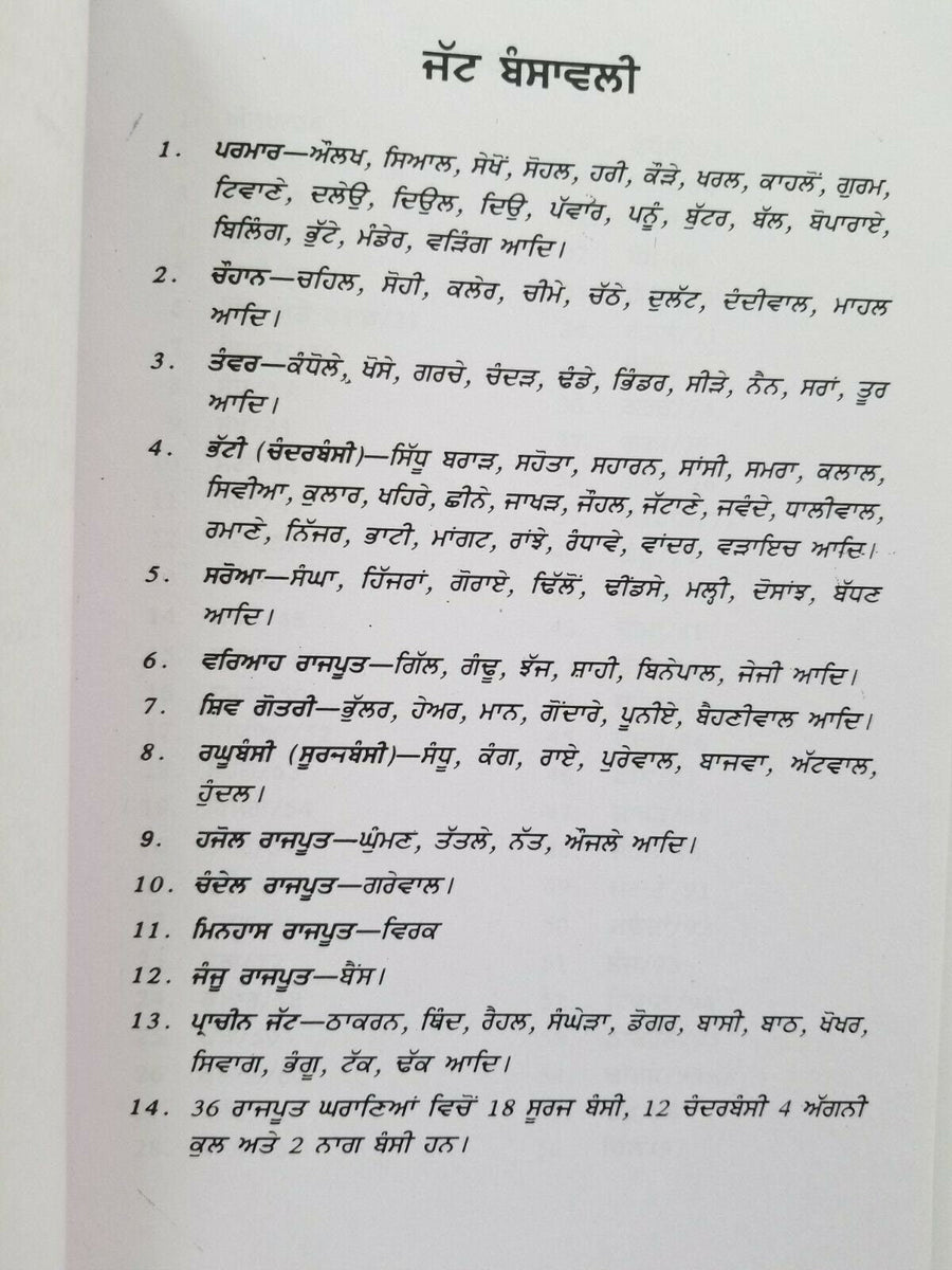 Jatta da itihas history of jatts book on panjabi jat surnames in punja ...