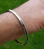 Stainless Steel Kara Bangle Sikh One Edge Kada Singh Kaur Punjabi Bracelet R6