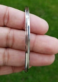 Stainless Steel Kara Bangle Sikh One Edge Kada Singh Kaur Punjabi Bracelet R6