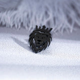 Punk Crown Lion Brooches Stainless Steel Mens Animal Hip Hop Party Accessories Wedding Jewelry Badge Pins for Groom