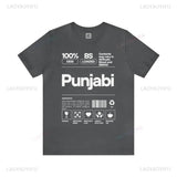 Punjabi Ingredients-Punjabi Shirt Desi Tee Funny Indian Gift Unisex Cotton T-Shirt Gift for Punjabi Desi Apparel Punjabi Pride