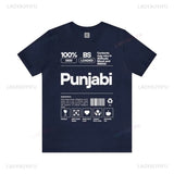 Punjabi Ingredients-Punjabi Shirt Desi Tee Funny Indian Gift Unisex Cotton T-Shirt Gift for Punjabi Desi Apparel Punjabi Pride