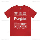 Punjabi Ingredients-Punjabi Shirt Desi Tee Funny Indian Gift Unisex Cotton T-Shirt Gift for Punjabi Desi Apparel Punjabi Pride