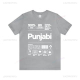 Punjabi Ingredients-Punjabi Shirt Desi Tee Funny Indian Gift Unisex Cotton T-Shirt Gift for Punjabi Desi Apparel Punjabi Pride