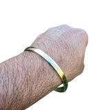 Brass Kara Smooth Design Sikh Bangle Singh Khalsa Bracelet Gold Look Kada L24G