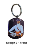 Guru Nanak Onkar Baba Deep Singh Ji Key Ring Punjabi Alphabet Panjab Keychain P1