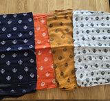 Sikh Punjabi Kaur Dupatta Khanda Print Chunni Singh Parna Gamcha Saropa Hajooria