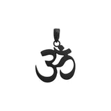 Cool Punk Stainless Steel Om Necklaces for Men Jewelry Solid Metal Aum Pendant Gifts to Male Boy