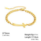 EUEAVAN Imam Ali Zulfiqar Sword Bracelet Stainless Steel Islamic Arabic Calligraphy Bracelets Women Men Religious Amulet Jewelry