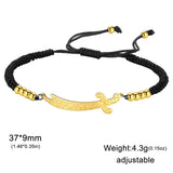 EUEAVAN Imam Ali Zulfiqar Sword Bracelet Stainless Steel Islamic Arabic Calligraphy Bracelets Women Men Religious Amulet Jewelry