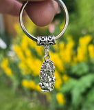 Hindu Lord Ganesh Key Ring Evil Eye Nazar Shield Punjabi Key Chain Hinduism PP63