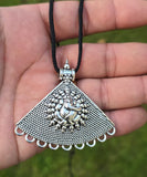 Ganesh Pendant Talisman Protection Punjabi Lucky Taweet Locket in Black Dori PP