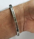 Mool Mantar Kara Singh Kaur Khalsa Smooth Flat Stainless Steel Sikh Kada Kura L1G Karra Karha Bangle Sikhi Sikhism