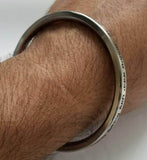 Mool Mantar Kara Singh Kaur Khalsa Smooth Flat Stainless Steel Sikh Kada Kura L1G Karra Karha Bangle Sikhi Sikhism
