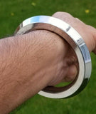 Sikh kara stainless steel chunky collar edge kada singh kaur karra bangle F10G