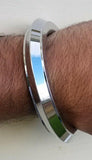 Sikh kara stainless steel chunky collar edge kada singh kaur karra bangle F10G