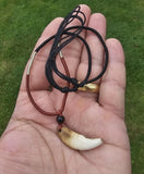 Authentic wolf tooth pendant tribal evil eye nazar protection witcher necklace P