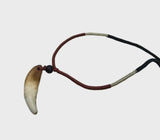 Authentic wolf tooth pendant tribal evil eye nazar protection witcher necklace P