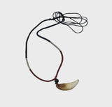 Authentic wolf tooth pendant tribal evil eye nazar protection witcher necklace P