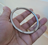 Sikh Kara Stainless Steel Kada Flat Plain Smooth Singh Kaur Punjabi Bangle K9K New Bracelet