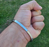 Sikh Kara Stainless Steel Kada Flat Plain Smooth Singh Kaur Punjabi Bangle K9K New Bracelet