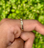 Copper Brass Ring Evil Eye Pure Protection Amulet Nazar Hindu Sikh Challa i26R