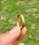 Pure Copper Ring Evil Eye Protection Amulet Nazar Good Luck Chala Hindu Sikh i27R Shield Challa Mundri Tamba Positive Vibes energised