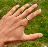 Pure Iron Ring Sarbloh Protection Luck Amulet Punjabi Hindu Sikh Adjustable i30