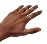 Pure Iron Ring Sarbloh Protection Luck Amulet Punjabi Hindu Sikh Adjustable i30