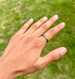 Pure Iron Ring Sarbloh Horseshoe Protection Luck Amulet Punjabi Hindu Sikh  i31