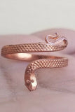 Sadhguru Copper Snake Ring Handmade Cobra Fashion Adjustable Boho Hindu Ring i51