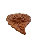Hindu Ganesh Decor Clay Wall Hanging Peepal Leaf Lucky Gift Home Temple Art TTT7