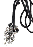 Hanuman Ji Pendant Stainless Steel Hindu Evil Eye Protection Bajrang Bali Dori Q