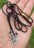 Hanuman Ji Pendant Stainless Steel Hindu Evil Eye Protection Bajrang Bali Dori Q