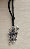 Hanuman Ji Pendant Stainless Steel Hindu Evil Eye Protection Bajrang Bali Dori Q