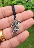 Hanuman Ji Pendant Stainless Steel Hindu Evil Eye Protection Bajrang Bali Dori Q