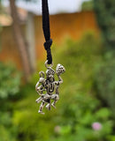Hanuman Ji Pendant Stainless Steel Hindu Evil Eye Protection Bajrang Bali Dori Q