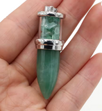 Reiki natural stone pendulum chakra healing meditation pendant necklace ggg77