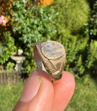 Brass Asht Dhatu Ring Eight Different Metals Evil Eye Protection Nazar Luck B37R Hindu Tradition Mundari Mundri Lucky Amulet Handmade New