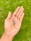 Authentic Wolf Tooth Pendant Tribal Chain Evil Eye Nazar Protection Lucky TTT18
