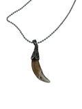 Authentic Wolf Tooth Pendant Tribal Chain Evil Eye Nazar Protection Lucky TTT18