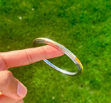 Sikh Kara Stainless Steel Brass Edge Gold affect Bangle Singh Khalsa Chakri A6R