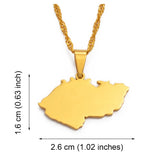 Anniyo The Czech Republic Map Pendant & Necklaces for Women Ceska Country Maps Jewelry @021921