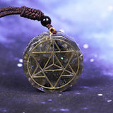 Orgonite Pendant Orgon Aura Necklace Labradorite Necklace Amulet Necklace Energy Converter Energy Yoga Necklace Gift