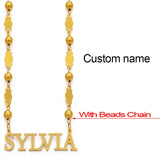 Anniyo Personalized Letters Necklaces Women Men Girls Customize Name Jewelry Birthday Items (Production time 7-15 days) #100521