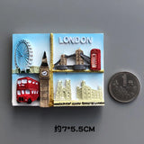 Country Fridge Magnets UK London Building Fridge Magnet Sticker World Travel Souvenir Magnetic Magnet Birthday Gift