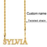 Anniyo Personalized Letters Necklaces Women Men Girls Customize Name Jewelry Birthday Items (Production time 7-15 days) #100521